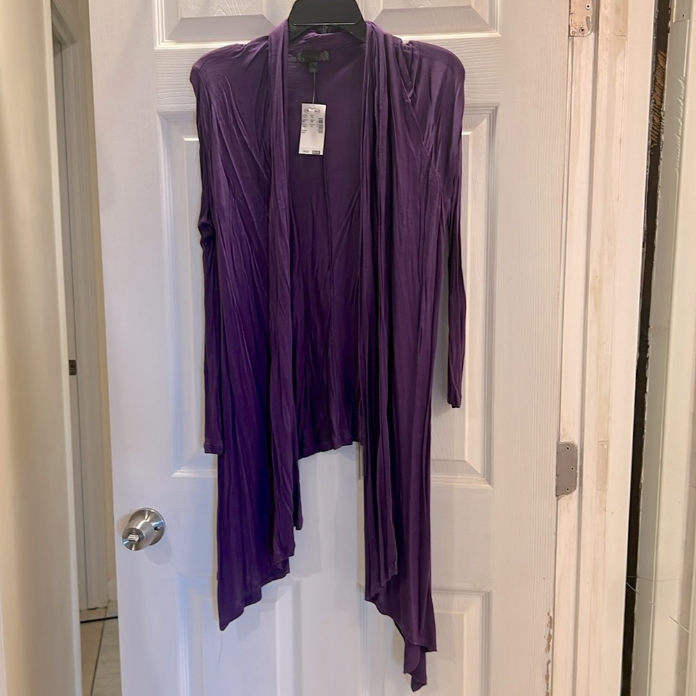 NWT Mandees Purple Cardigan